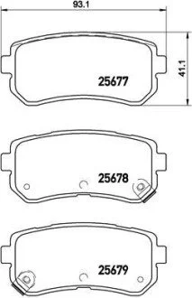Гальмiвнi колодки к-кт. BREMBO P30 068