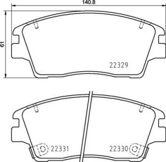Гальмівні колодки дискові BREMBO P30096