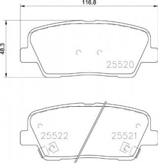 Klocki ham. STINGER tyі.. BREMBO P30104