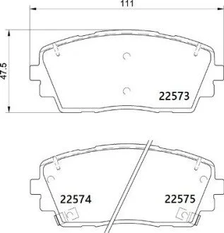 Klocki ham. PICANTO.. BREMBO P30115