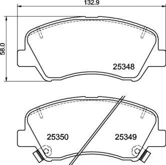 KLOCKI HAMULCOWE PRZOD BREMBO P30122