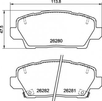 Klocki ham. KIA BREMBO P30125