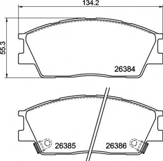 Гальмівні колодки дискові BREMBO P30126 (фото 1)