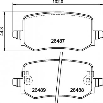 Колодки гальмівні (задніі) Hyundai Tucson IV 20-/Kia Sportage V 21- BREMBO P30139