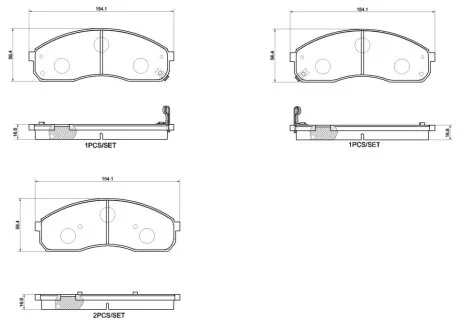 Автозапчасть BREMBO P30155