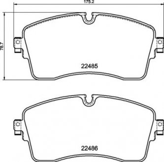 KLOCKI HAMULCOWE PRZOD BREMBO P36036