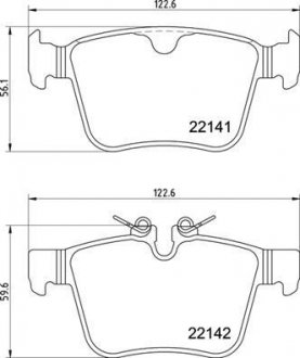 KLOCKI HAMULCOWE TYL BREMBO P36037 (фото 1)