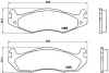 Гальмівні колодки, дискове гальмо (набір) BREMBO P37001 (фото 1)