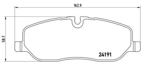 Колодки гальмівні дискові BREMBO P44 014