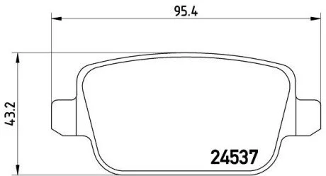 Тормозные колодки BREMBO P44016