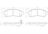 Колодки тормозные передние MAZDA 2 (DE_, DH_3) 07/07-06/15/MAZDA 2 Saloon (DE_) 05/10-06/15 P49057