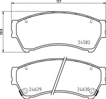 Гальмівні колодки дискові BREMBO P49060