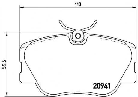 Тормозные колодки BREMBO P50 008