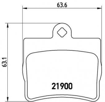 Гальмівні колодки, дискове гальмо (набір) BREMBO P50024 (фото 1)