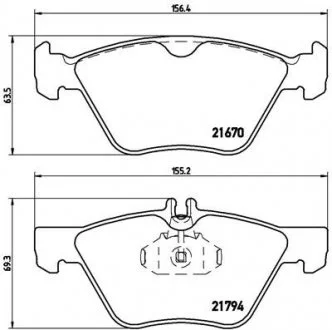 Тормозные колодки BREMBO P50026