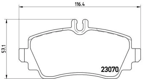 Гальмiвнi колодки дисковi BREMBO P 50 036