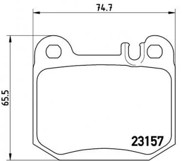 Тормозные колодки BREMBO P50 043