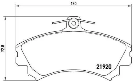 Колодки гальмівні дискові BREMBO P50 055