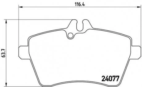 Гальмівні колодки BREMBO P50056