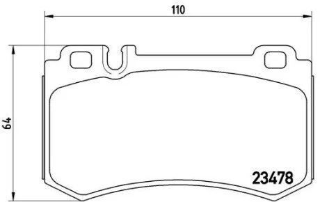 Гальмiвнi колодки к-кт. BREMBO P50 061
