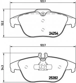 Тормозные колодки BREMBO P50104