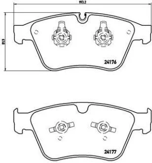 Гальмiвнi колодки к-кт. BREMBO P50 105