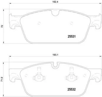 Автозапчасть BREMBO P50112