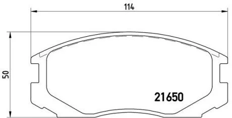 Гальмiвнi колодки к-кт. BREMBO P54 015
