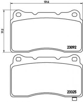 Klocki ham. DODGE/HOLDEN/HONDA/MITSUBISHI/SUBARU BREMBO P54039X