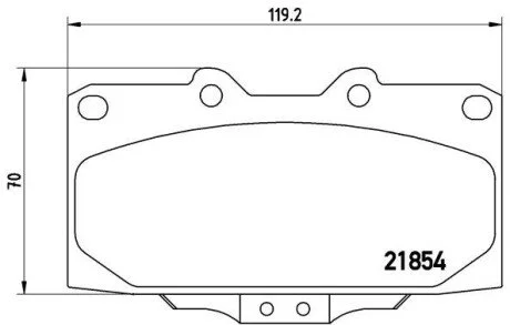 Гальмiвнi колодки к-кт. BREMBO P56 034 (фото 1)