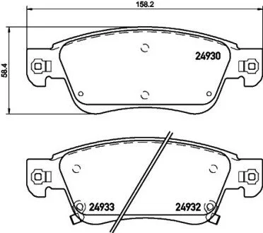 Автозапчасть BREMBO P56080
