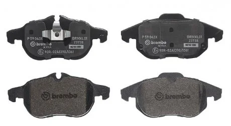Тормозные колодки, тюнинг BREMBO P 59 043X