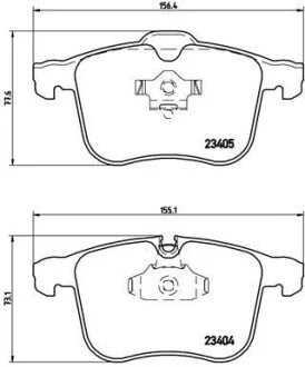 Тормозные колодки дисковые BREMBO P59046