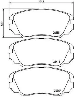 Klocki ham.Xtra OPEL INSIGNIA A (G09) 07/08-03/17 / OPEL INSIGNIA A Country BREMBO P59054X