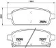 Klocki ham. Xtra BUICK (SGM) ENCORE (SJ2) 07/12-> / BUICK (SGM) EXCELLE GT (C BREMBO P59080X (фото 1)