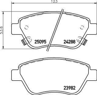 Колодки гальмівні ADAM.. BREMBO P59081