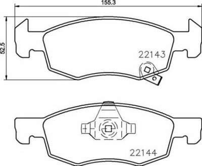 Гальмівні колодки дискові BREMBO P59 084