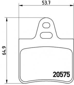 Гальмівні колодки, дискове гальмо (набір) BREMBO P61062