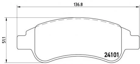 Гальмівні колодки дискові BREMBO P61 082 (фото 1)