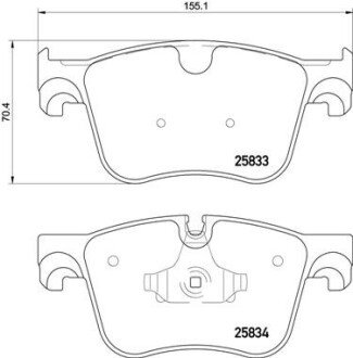 Тормозные колодки BREMBO P61 123