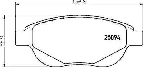 Автозапчасть BREMBO P61137
