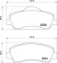Klocki ham. P308 II.. BREMBO P61138 (фото 1)