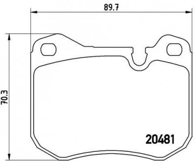 Гальмівні колодки, дискове гальмо (набір) BREMBO P65002