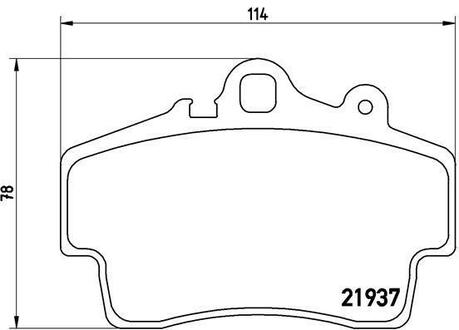 Колодки тормозные дисковые передние BREMBO P65007 (фото 1)