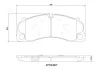 Klocki ham. PORSCHE 718 BOXSTER (982) 04/16-> / PORSCHE 718 CAYMAN (982) P65045