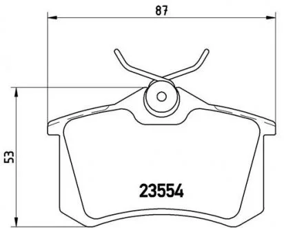 Тормозные колодки BREMBO P68 024