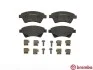 Комплект тормозных колодок, дисковый тормоз BREMBO P68 034 (фото 2)