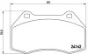 Тормозные колодки дисковые BREMBO P68 036 (фото 1)