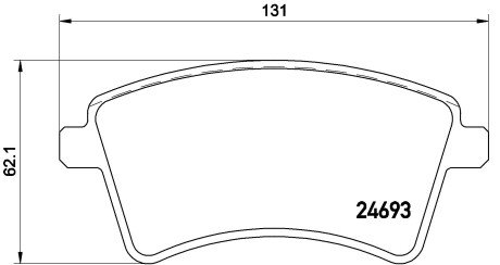 Klocki ham. RENAULT KANGOO Express (FW0/1_) 02/08-> BREMBO P68044E