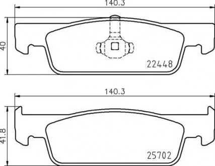 Тормозные колодки BREMBO P68069